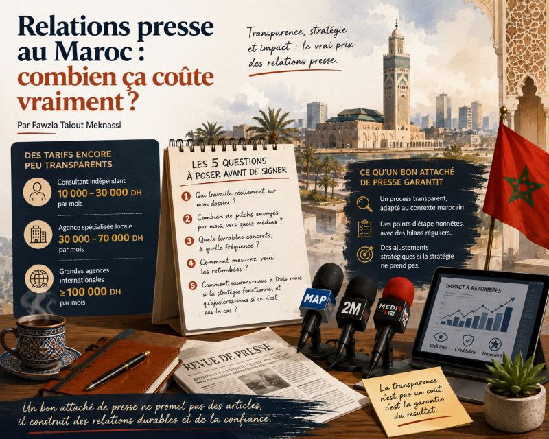 Relations presse au Maroc : combien ça coûte vraiment ?
